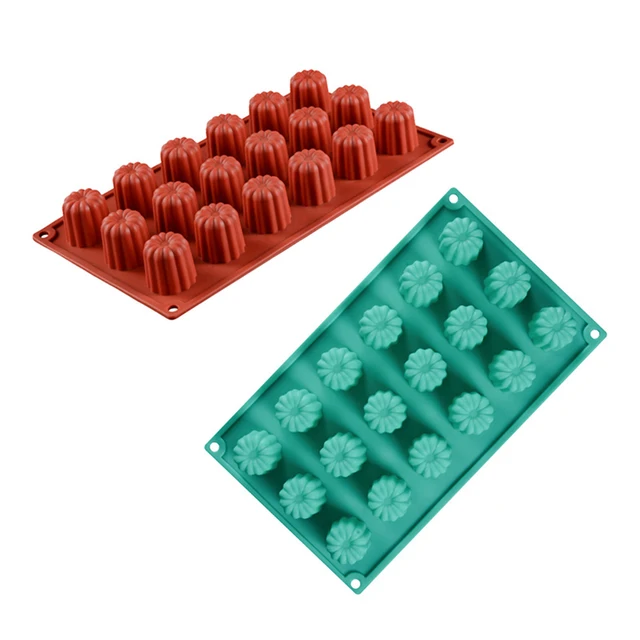 1Pc Diy Sütőszerszámok 18 Lyukú Caneles Szilikon Torta Penész Bordelais Rodukolt Sütemény Puding Sütemények Hab Cupcake - Image 2