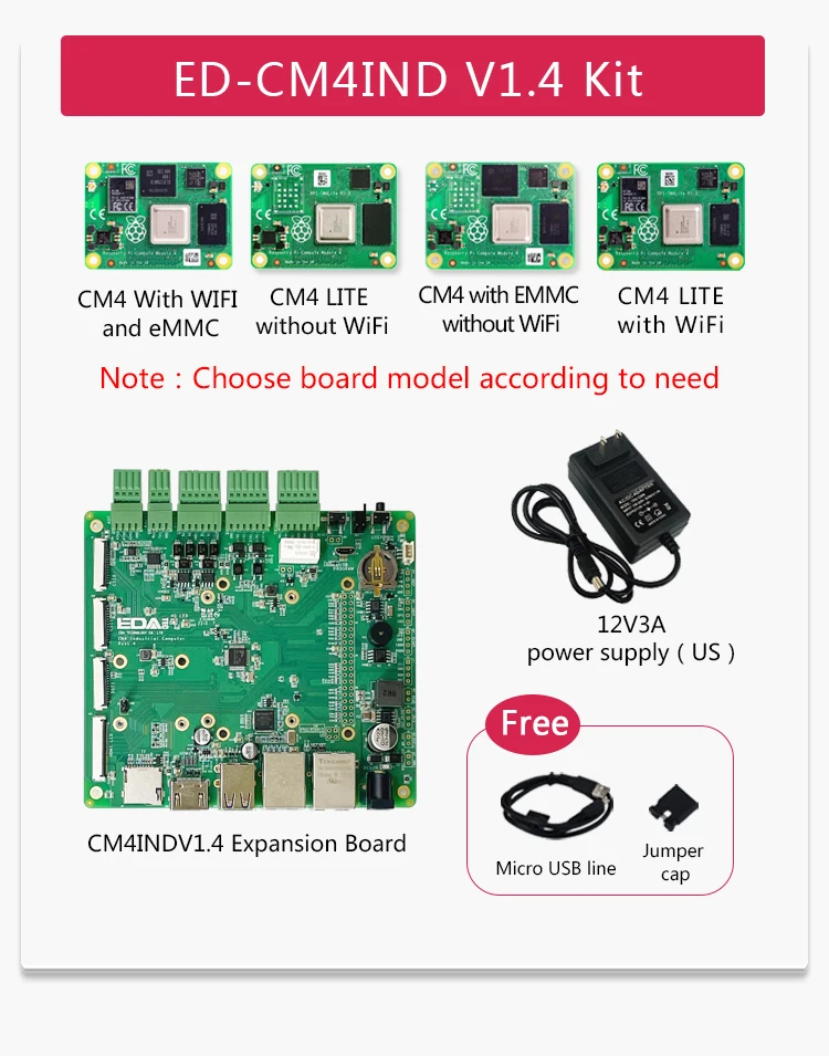 Raspberry Pi CM4104000 CM4104008 CM4104016 CM4104032 CM4004000 CM4004008 CM40040