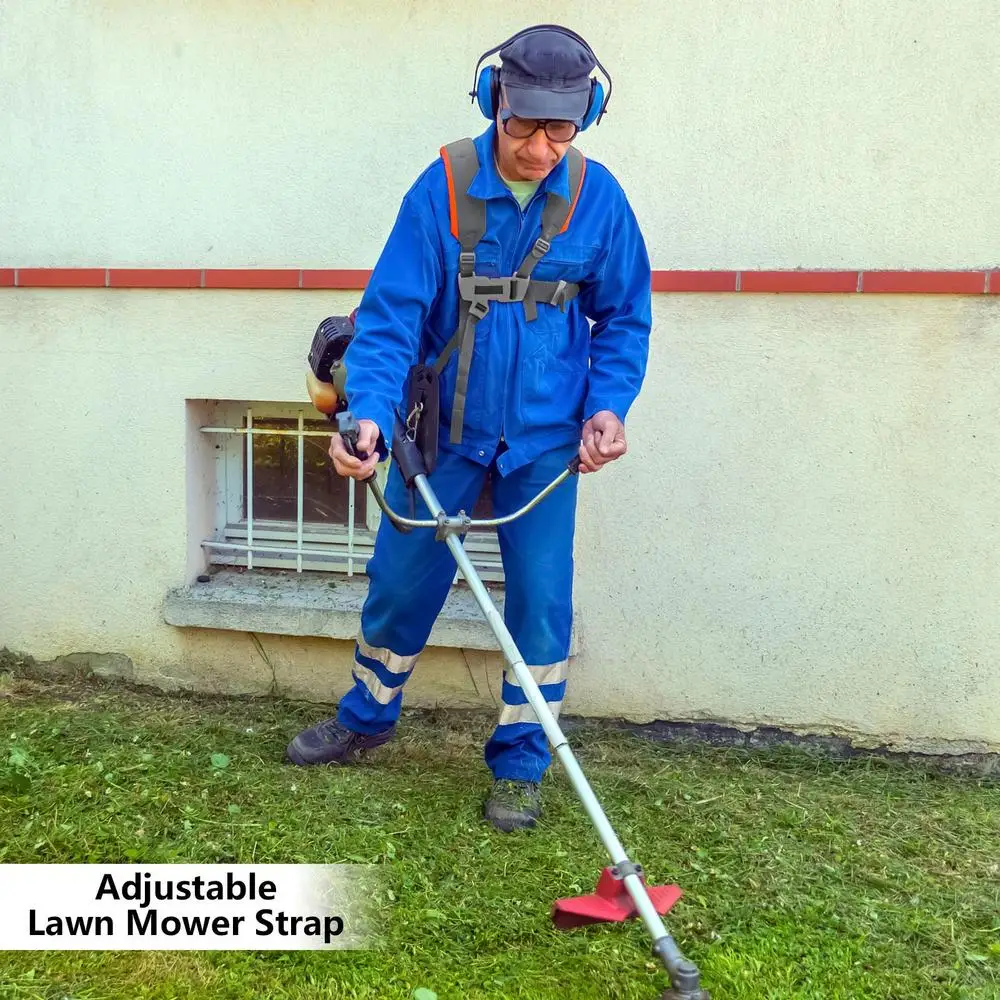 Description Picture 2 of itemStrimmer Double Shoulder Harness Strap Pruner Padded Belt For Brush Cutter Trimmer Lawn Mower Band Garden Tools Accessories