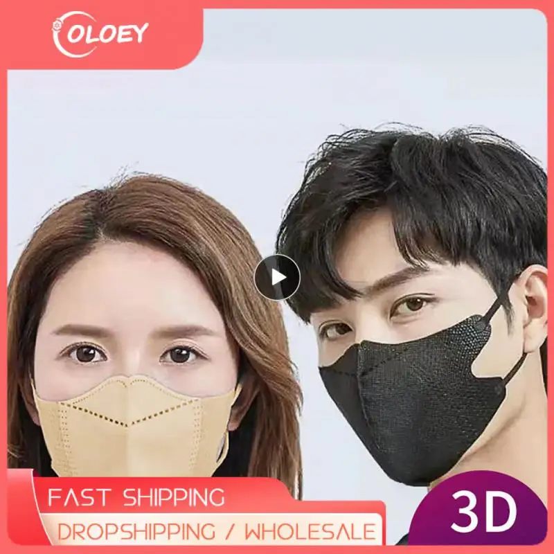 Disposable Earloop Mouth Mask Three-layer Breathable Adult Dust Mask Non-Woven Security