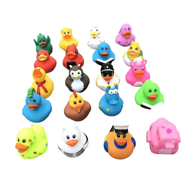

Разноцветная резиновая игрушка Ducky для детского душа, игрушка для ванны, Рождественская игрушка для ванны для детей, мальчиков и девочек