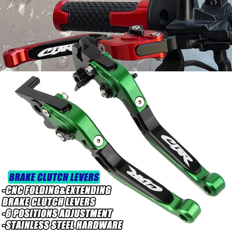 CNC Brake Clutch Levers For Honda CBR250R 300R 600RR 900RR 1000RR CBR600F CB300 - Foto 3