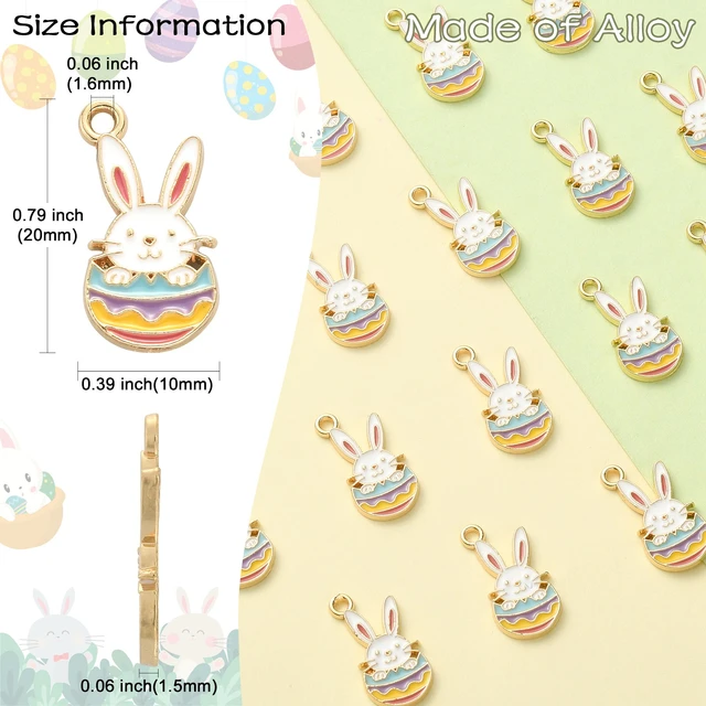 Easter Charms Jewelry Making  Easter Charms Jewelry Earrings - 10pcs  Animal Charms - Aliexpress