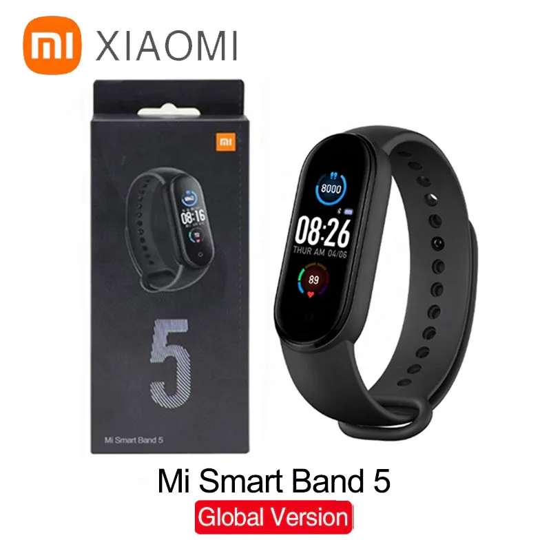 Xiaomi Mi Band 5 Smart Bracelet 1:1 large AMOLED Screen Heart Rate Fitness Traker Bluetooth 5.0 Sport Waterproof band 5 