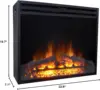 23-In. Freestanding 5116 BTU Electric Fireplace Heater Insert w/ Remote Control & Timer Flame Effect, Safety Shut Off, Dimmer 6