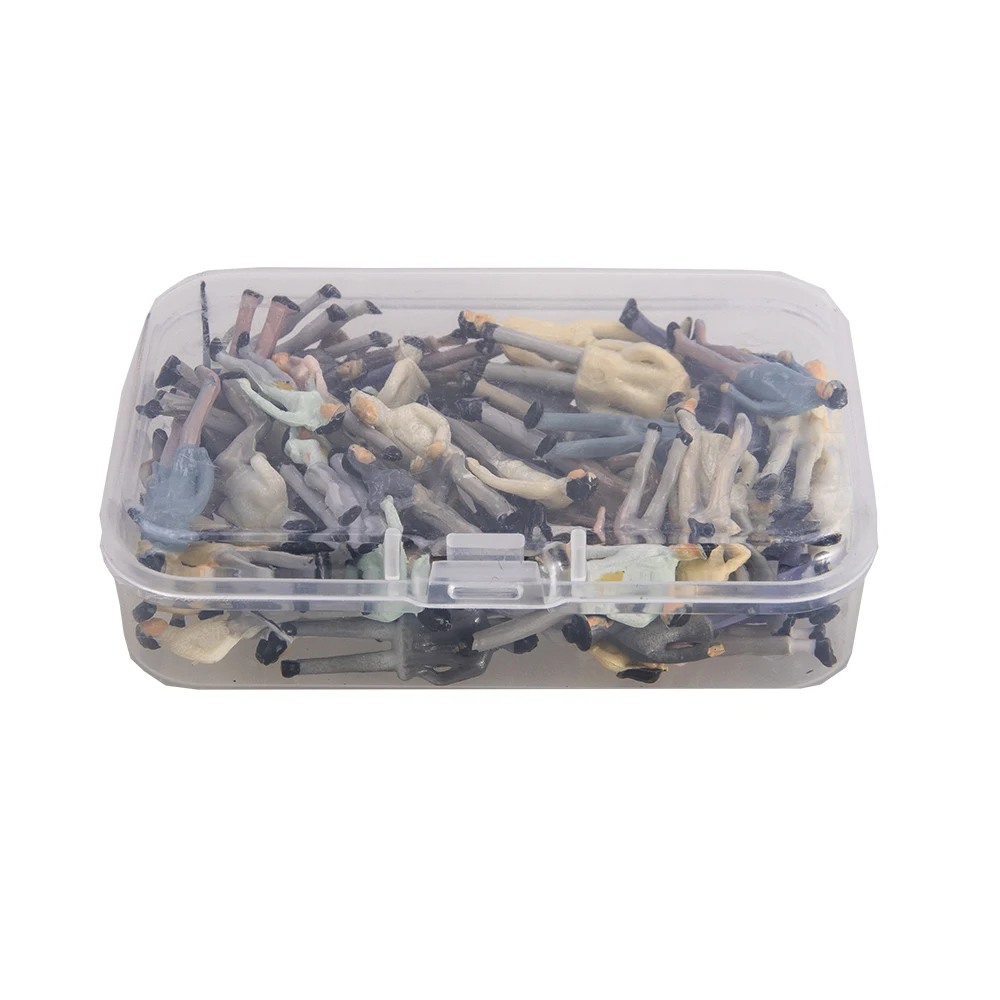 Scale 1:100 Miniature Figures Model People For HO Railway Train Building Architecture Scene Layout Diorama Kits 50Pcs 3