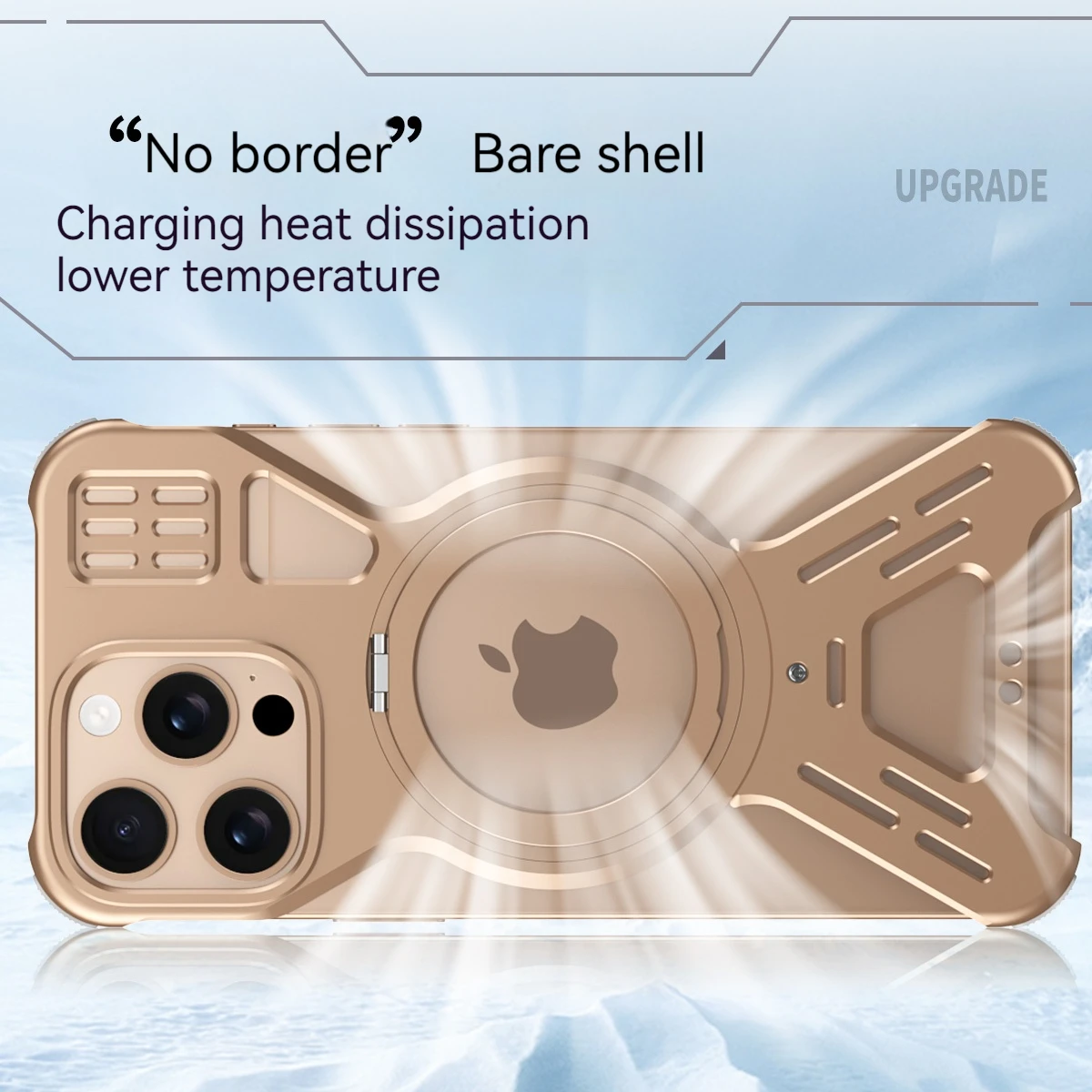 Magnetic 360° Frameless Aluminum Alloy Phone Case with Magsafe Wireless Charging Compatibility