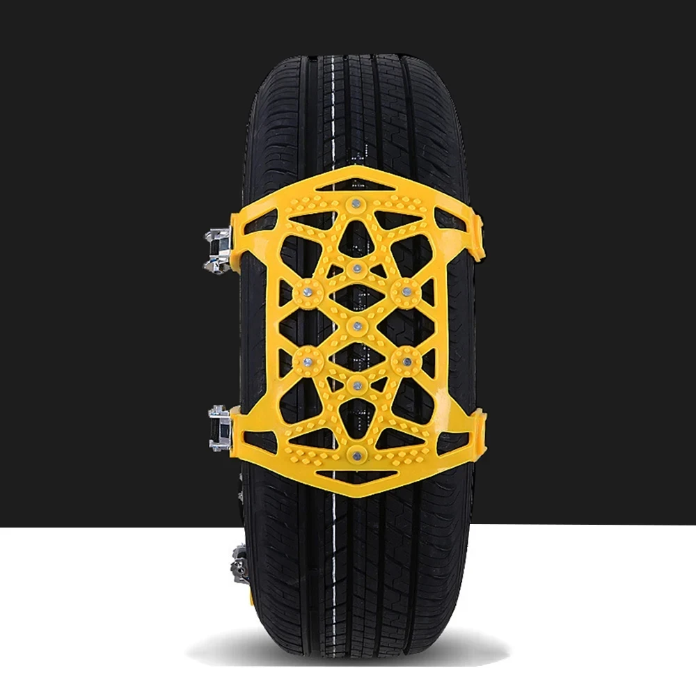 Snow anti-skid chains Wheel anti-skid chain pocket Tire cow tendon sleeve Car rescue tools 1 Pcs Car chains