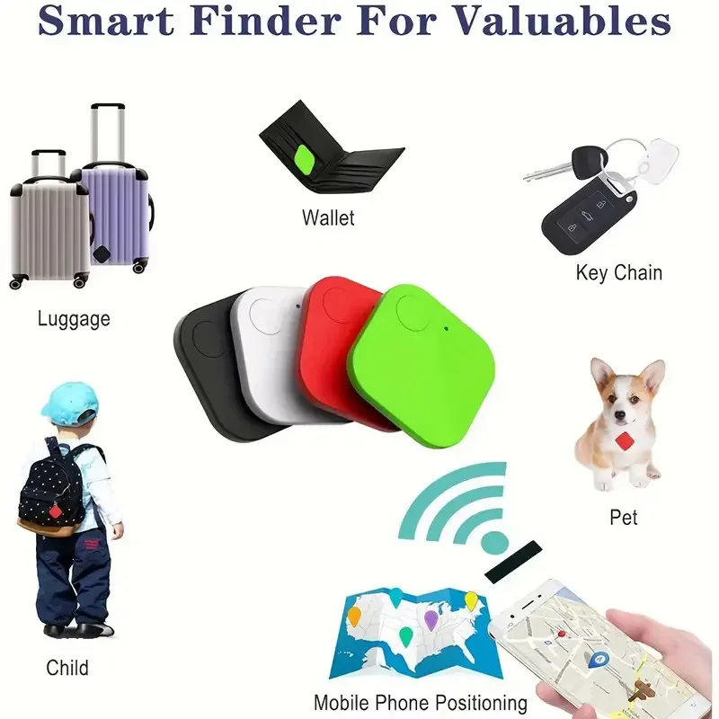Mini GPS Tracker Bluetooth 5.0 Anti-Lost Device for Key Finder Kid Pets
