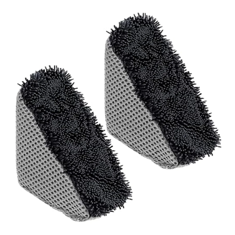 2Pcs Triangle Tire Polishing Waxing Sponge Brush Car Tire Washing Cleaning Brushes Contour Detailing Dressing Applicator Pad