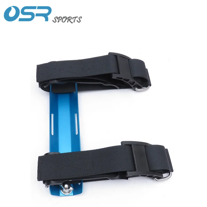 Tauchen sta Aluminium Single Tank Adapter Set Nylon Tank Band für Back mount BCD ultraleichte Back plate Halter – Detail 8