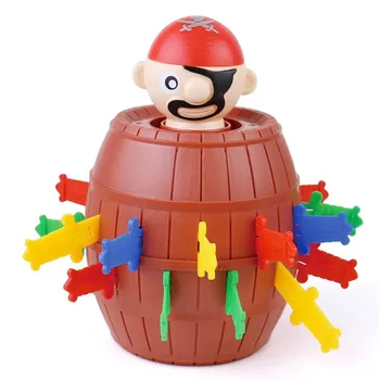 Balde Pirata - Sr. Balde de espada – Jogo de tabuleiro interativo, jogo de simulação e truque – Balde de pirata de truque, jogo de truque novo e exclusivo 1