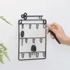 Modern Style Iron Wall Mounted 11 Hangers Hooks Key Holder Coat Hat Storage Rack Practical Cloth / Keys Hooks 1