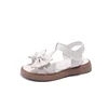 2024 Children Shoes Fashion Designer Bow Soft Soled Sandals Elegant Princess Shoes Versatile Girls Party Dresses Shoes Sandalias 5