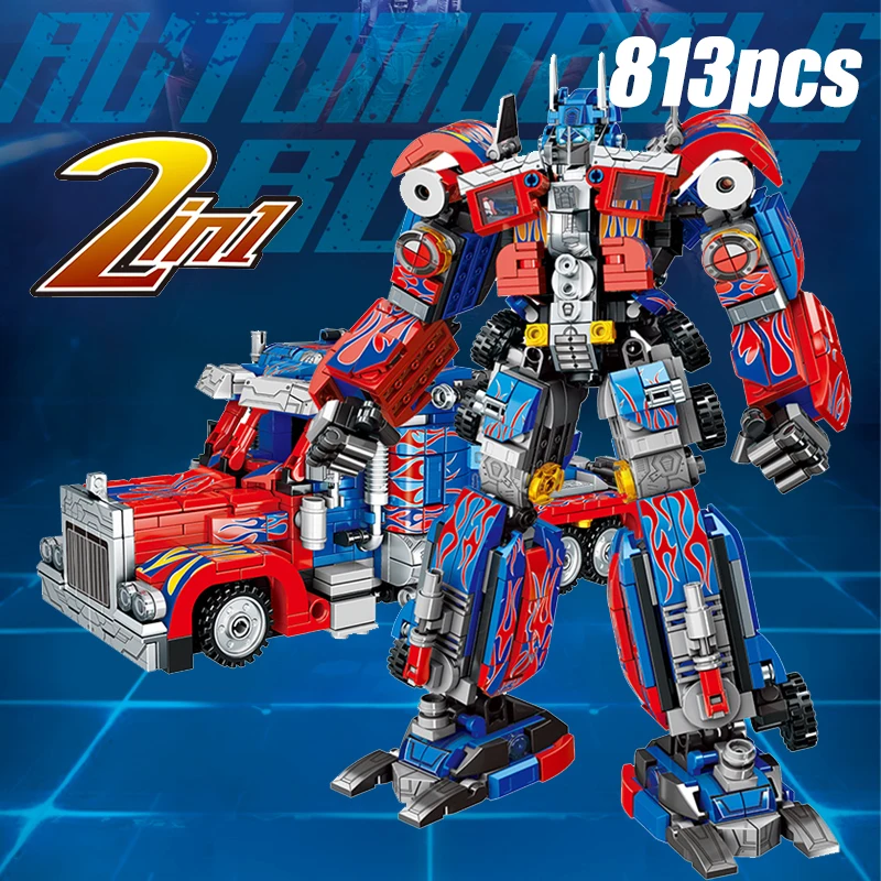 Automobile Building Bricks Sets MOC War Robot Blocks Toys Classic Movie Birthday Gifts for Boys Kids Girls Children High-Tech 2