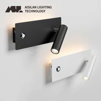 Aisilan LED Wall Lamp with Touch Dimmable Switch 6W CRI 97 Adjustable Angle and 3-CCT Wall Sconce for Bedroom Living room 1