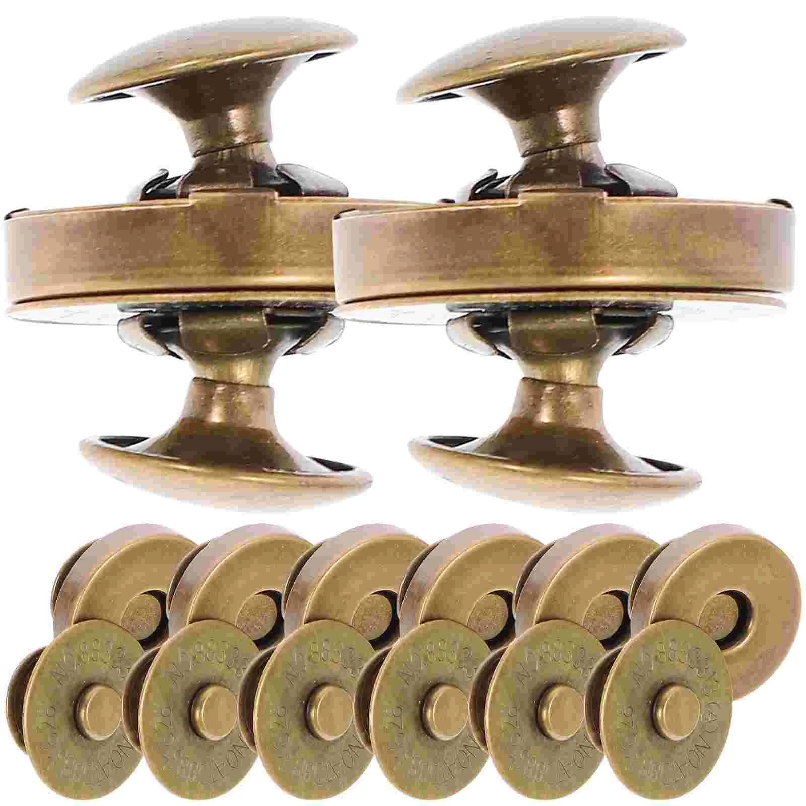 

20 Pcs Double Hat Accessories for Magnetic Button Replacement Alloy Clasps Bags