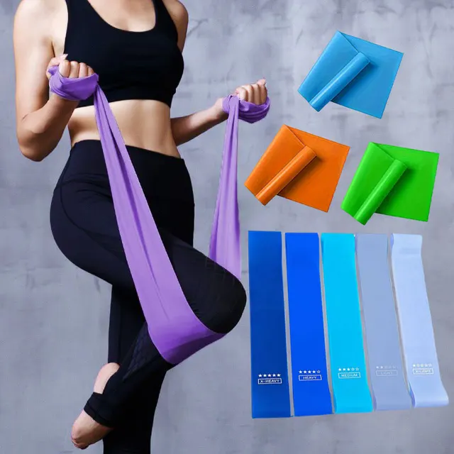 6pcs/8pcs Yoga Belt Fitness Men's Strength Training Rally Belt Sports Belt Women's Fitness Resistance Belt Set