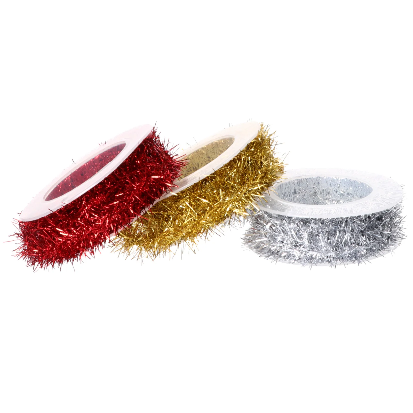 

3pcs 15m Christmas Metallic Garlands Tinsel Decoration for Indoor Outdoor