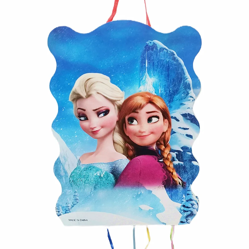 Disney Princess Frozen Elsa Anna Theme Pinatas para niñas, decoraciones de  fiesta de feliz cumpleaños, bricolaje, piñata, 1 lote - AliExpress