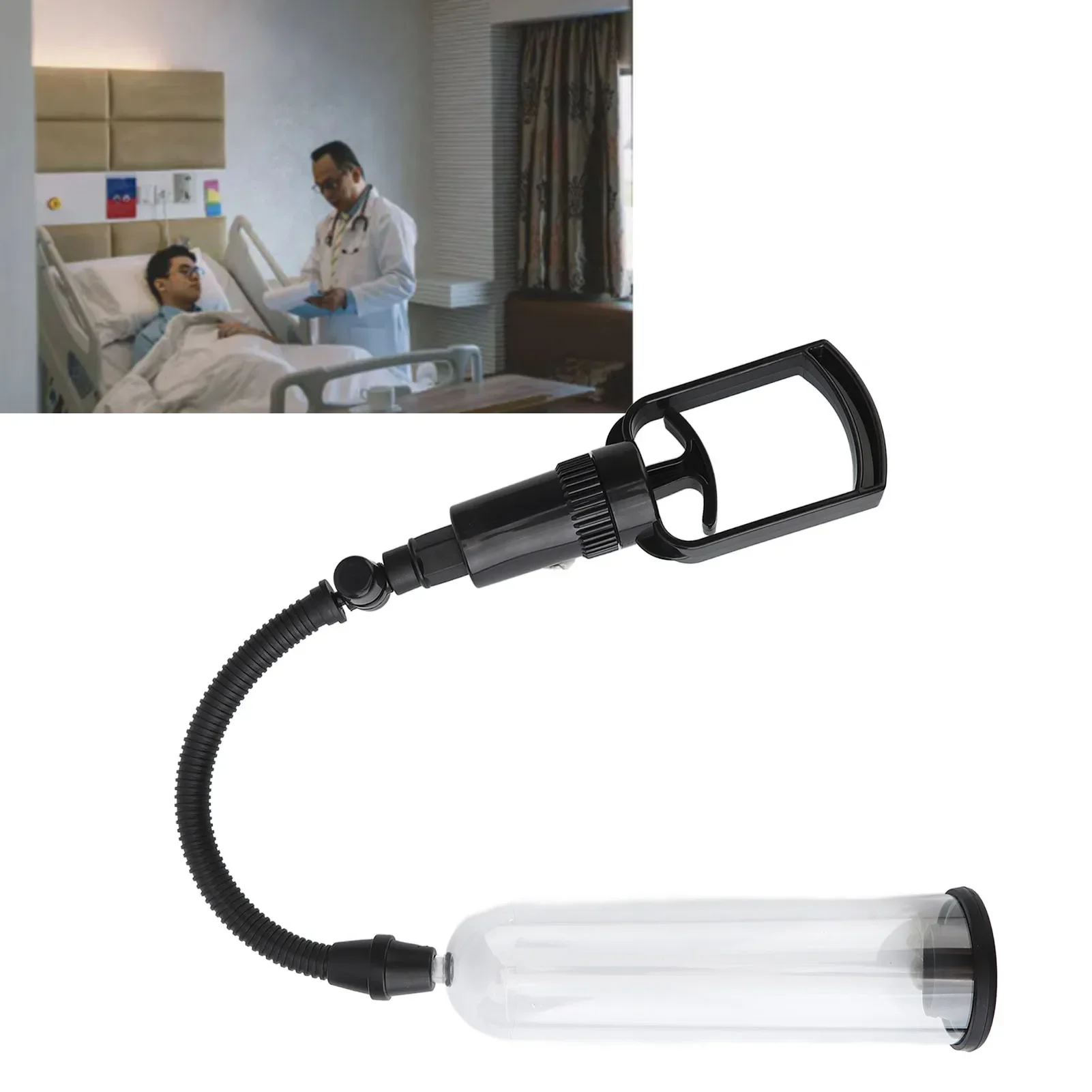 Men Vacuum Pump Trainer Manual Enlarger Booster Treatment Device Manual Air Pump Exerciser - Image 4