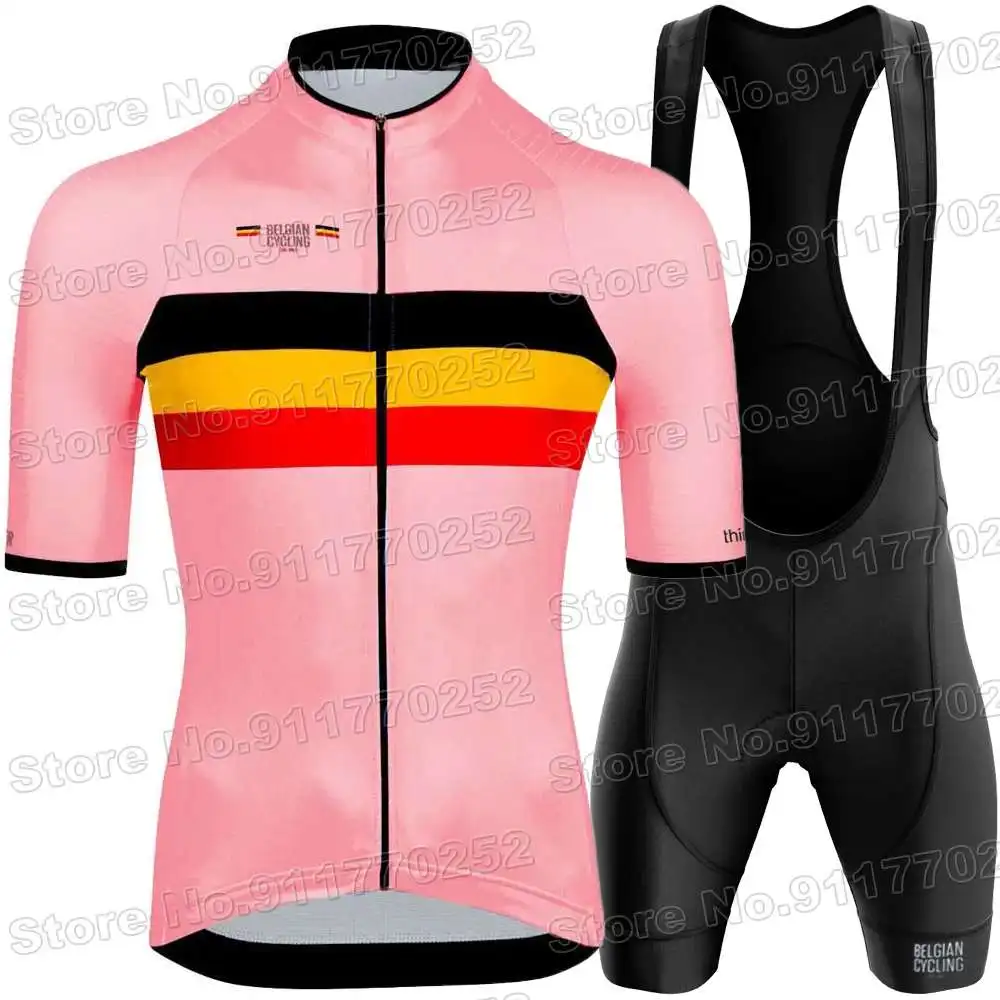 Cycling Jersey Set Cycling Suit Cycling Shirt Cycling Jersey BELGIAN NATIONAL TEAM Road Bike Clothing