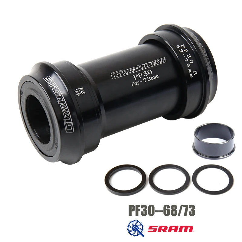 GIZABOSS BSA BB30 BB386 PF30 BB79 PF92 Bottom Bracket Bicycle Axis MTB Road Bike Aluminum Alloy Waterproof Crank Set Axis Part,bicycle bottom bracket