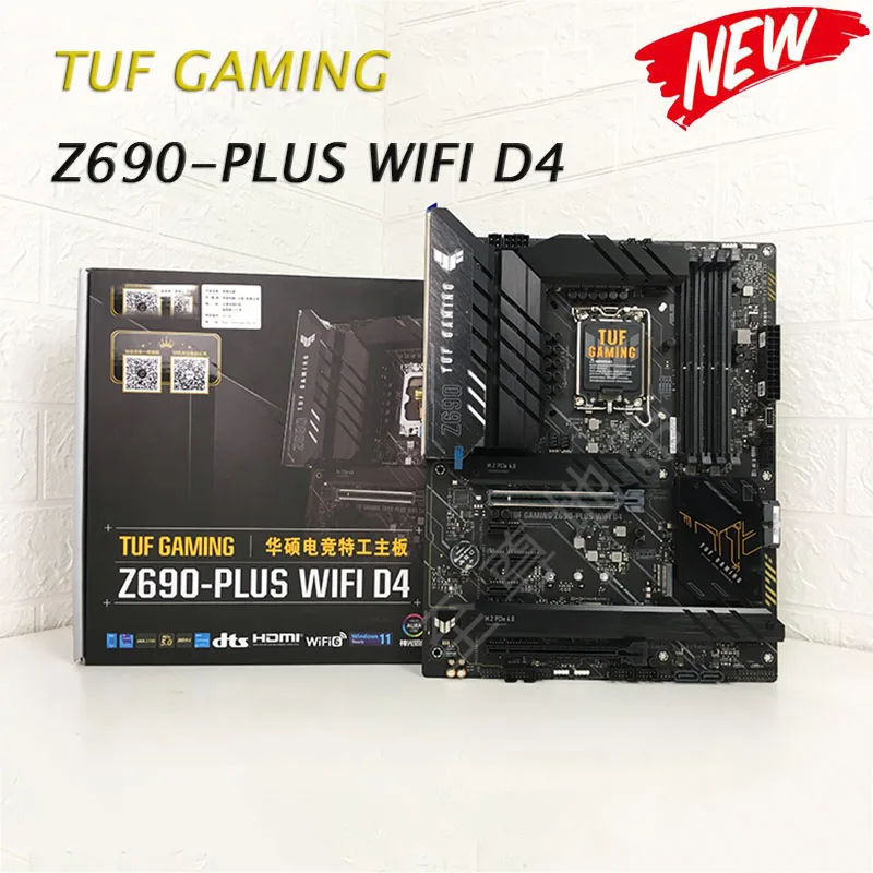 For TUF GAMING Z690 PLUS WIFI D4 LGA 1700 DDR4 128GB Brand New Original Desktop Motherboard
