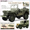 JJRC C8815 1/10 Willys Jeep Rc Car 1941 MB Scaler 2.4g 4wd RTR Crawler Climbing Military RC Truck Offroad Vehicle Adult Kids Toy 1