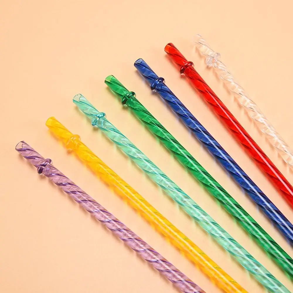 Eco-Friendly Reusable Multi-Color Drinking Straws with Clasps - Ideal