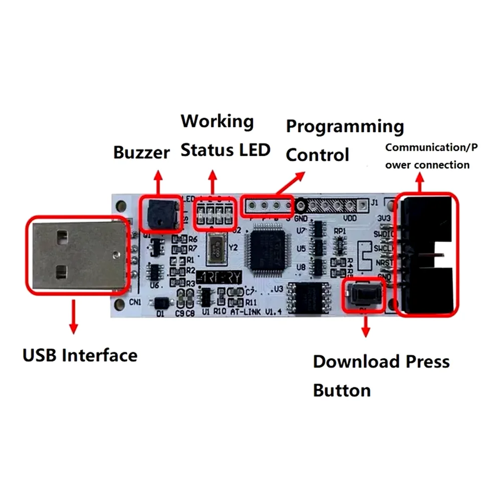 Burner AT-Link Emulator ATLINK Offline Download Tool AT LINK Programmer