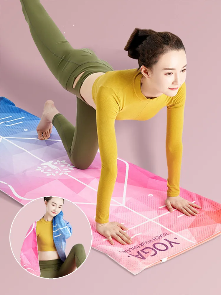 188*68cm/188*85cm Yoga Mat Towel Cover Folding Non-slip Portable Yoga Pilates Pad Blanket Towel Covers For Fitness Mat Blanket