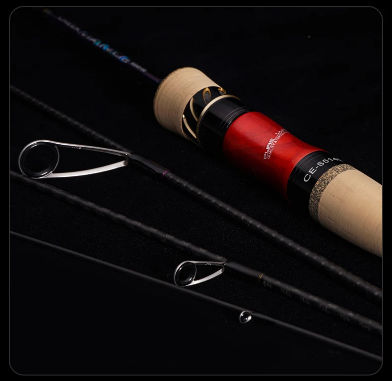 PURELURE Forellenrute BFS Angeln Casting Spinning Light Travel Rod Stream Ejection Rod Fuji Alconite Ring Barsch – Detail 13