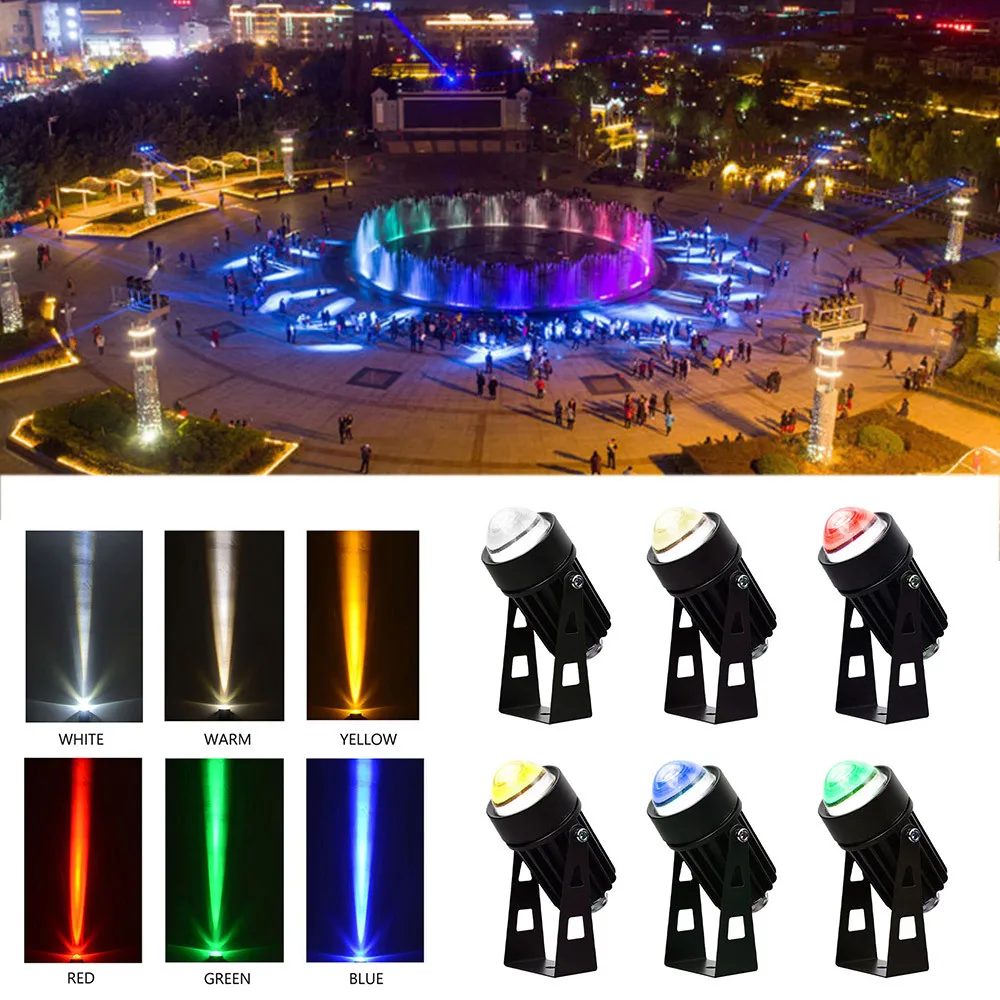Description Picture 2 of itemOutdoor LED Wall Spotlights 3W Landscape Lighting 220V Red Green Blue RGB Spotlights IP66 Waterproof a Beam of Light