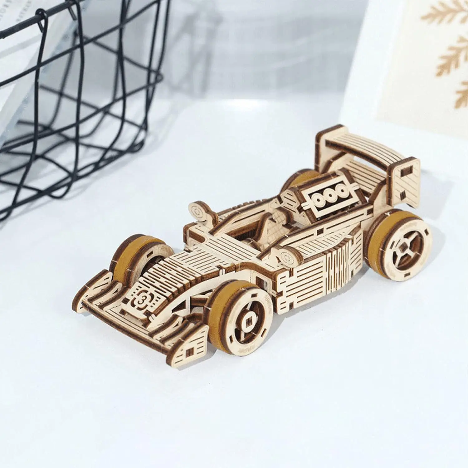 

3D Wooden Puzzle T902 Car - DIY Mechanical Model Building Kits, Wooden Craft Decoration Ornaments, Gift for Friend, Age 14+