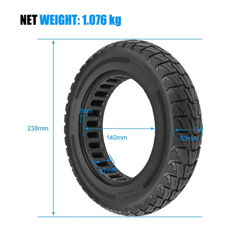 Solid Tire 10X2.125Inch Tyre Thickened Explosion Proof Outer Tube For Kugoo M4 Pro/M4 Electric Scooter Replacement Black