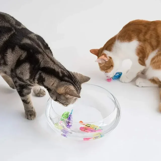 Cat Toy LED Interactive Swimming Robot Fish Toy for Cat Glowing Electric Fish Toy to Stimulate Pet's Hunter Instincts Pet Toys 6