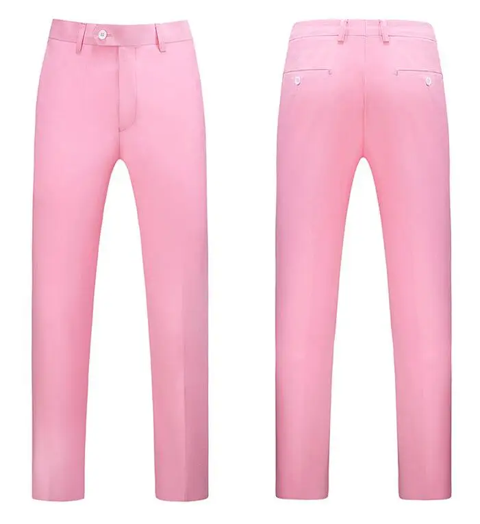 Business Casual Formal Suit Pants Slim Fit Dress Office Trousers Dress Formal Suit Pants Candy Color Casual Pants