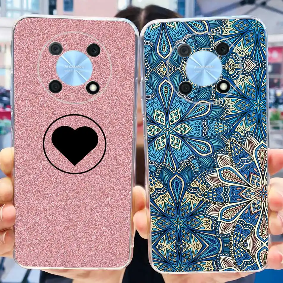 Elegant Printing Soft Silicone Clear TPU Slim Phone Case