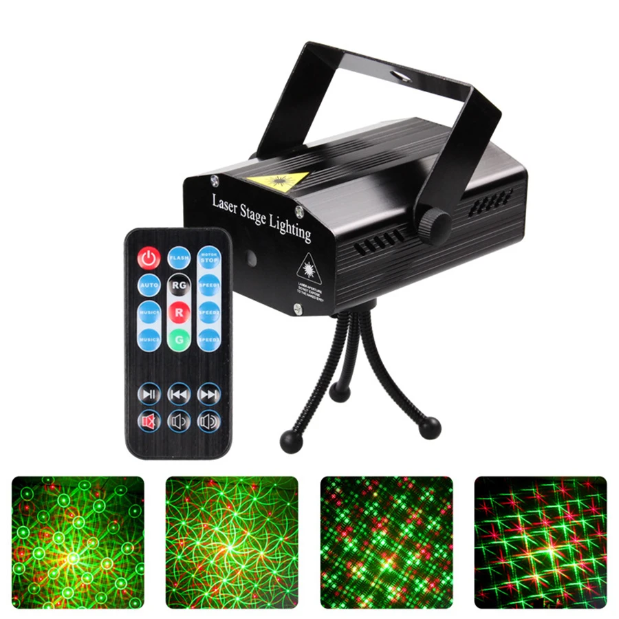 Disco Stage Light Bar Small Patterns All One Autonomous Flash Tripod Holder Home Lights Karaoke Luces Professional Decorations