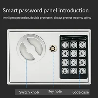 Digital Safe Box Safety Cash Safe Electronic Cabinet Safes Cash Box Wall Safe Money Box Wall Mounted Foroffice Hotelabgi 2