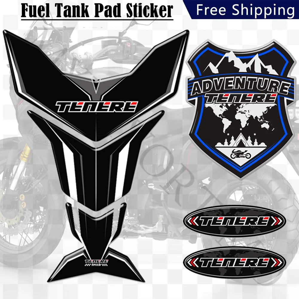 1200Xt Tank Pad Protector Stickers Per Yamaha Adventure Touring Tenere 700 1200 Xt Super Emblem Badge Logo Trunk Cases Casco