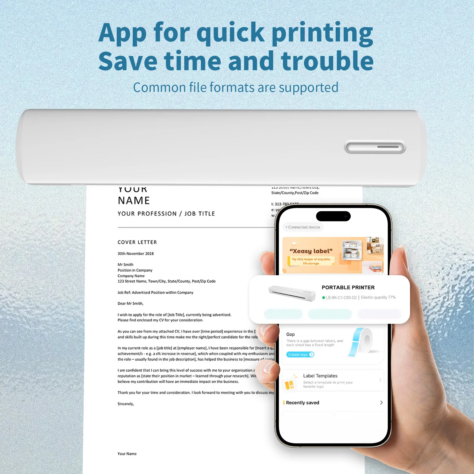 Portable Printer Wireless Inkless 2