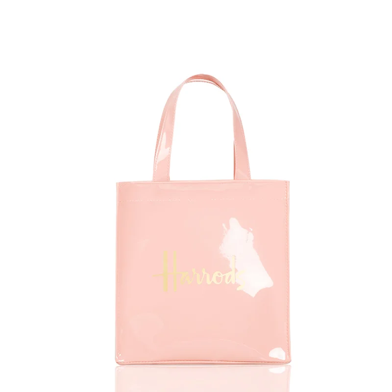 Bolso grande de PVC ecológico, duradero, impermeable, para mujer, para verano, para playa, reutilizable, con dibujos animados