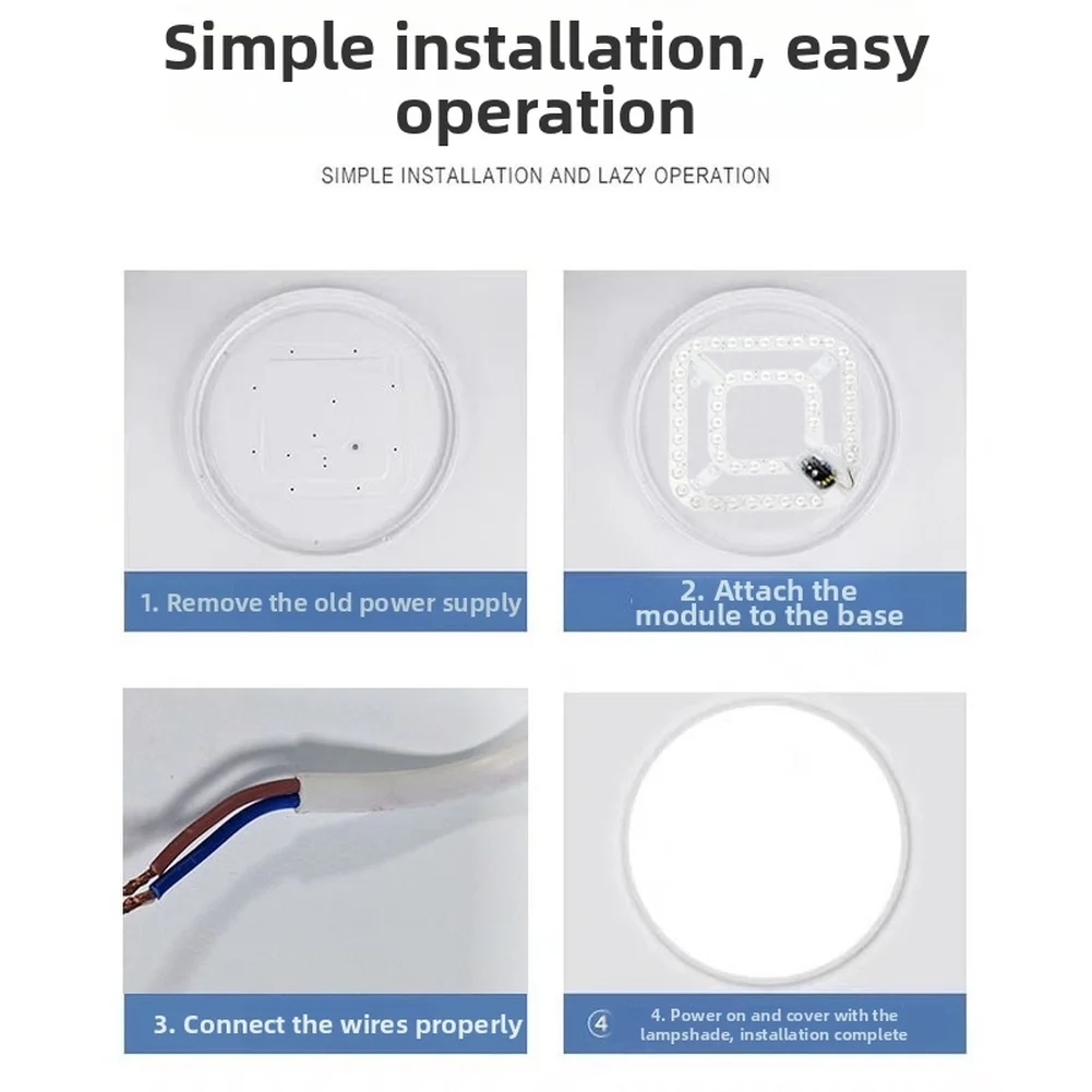 24W LED 팬 라이트 패널 2500lm 매립형 천장용 3가지 색상 모드 4000K 110/220V 빠른 자석식 설치