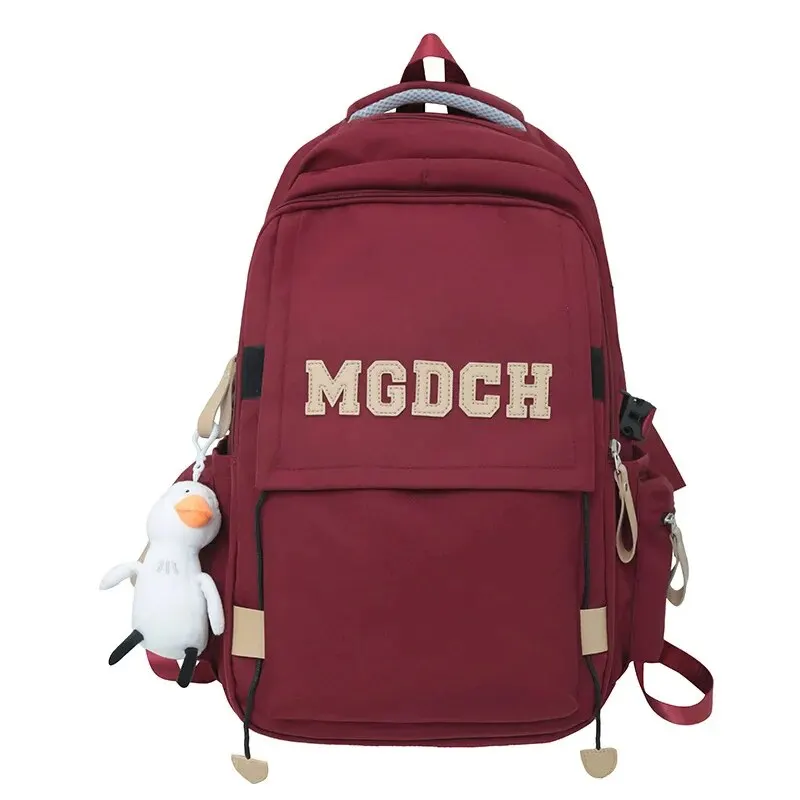 Ins High Aesthetic School Bags For University High School Middle Primary Children Double Shoulder Backpack Popular