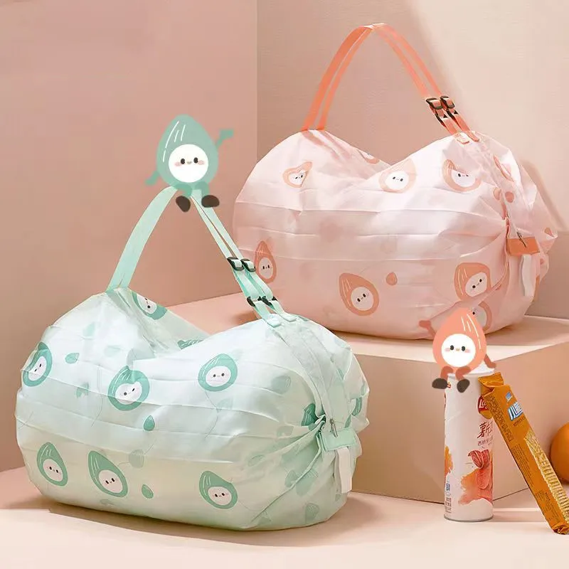 

Large Thick Nylon Foldable Reusable Shopping Shoulderbag Waterproof Tote Bag