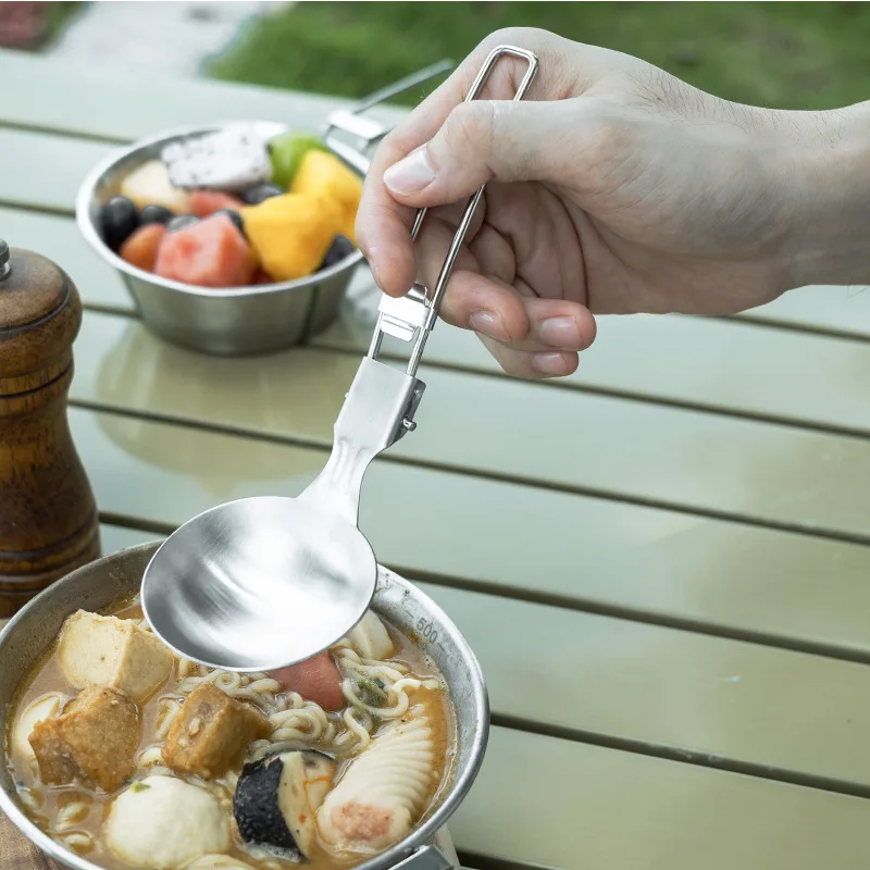 304 Stainless Steel Outdoor Portable Folding Kitchenware 6