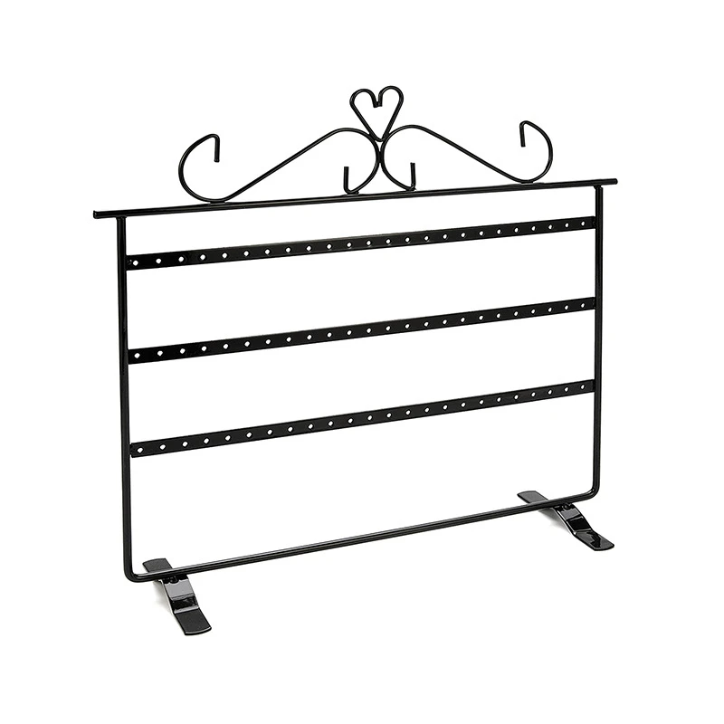 Earrings Ear Studs Necklace Chain Jewelry Display Holder Metal Stand Organizer Rack Earring Display Necklace Display 4