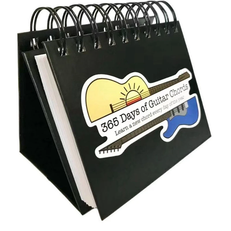 

1 Pieces Daily Guitar Chord Page-A-Day Calendar/Gift Guitar Chord Cards For Guitar Player